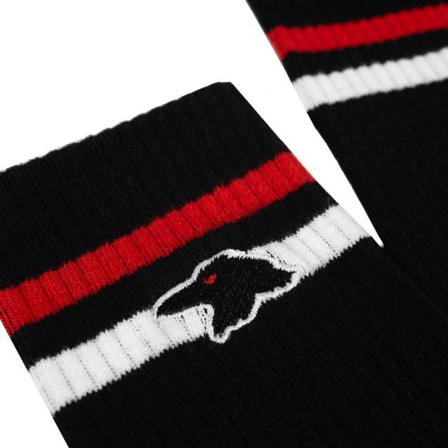 Shadow Finest Crew Socks - Black/Red