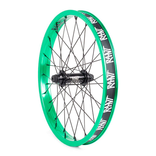 RANT 18" Party On V2 Front Wheel (Real Teal) - Sparkys Brands Sparkys Brands  18", Complete Wheel, Front Wheel, Rant Bmx, Rant Complete Wheels, Wheels and Wheel Parts, Youth bmx pro quality freestyle bicycle