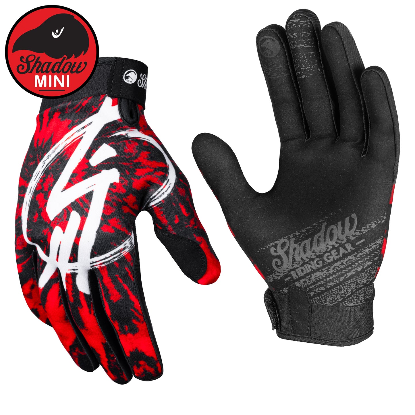 SHADOW Mini Conspire Gloves (Red Tye Die)