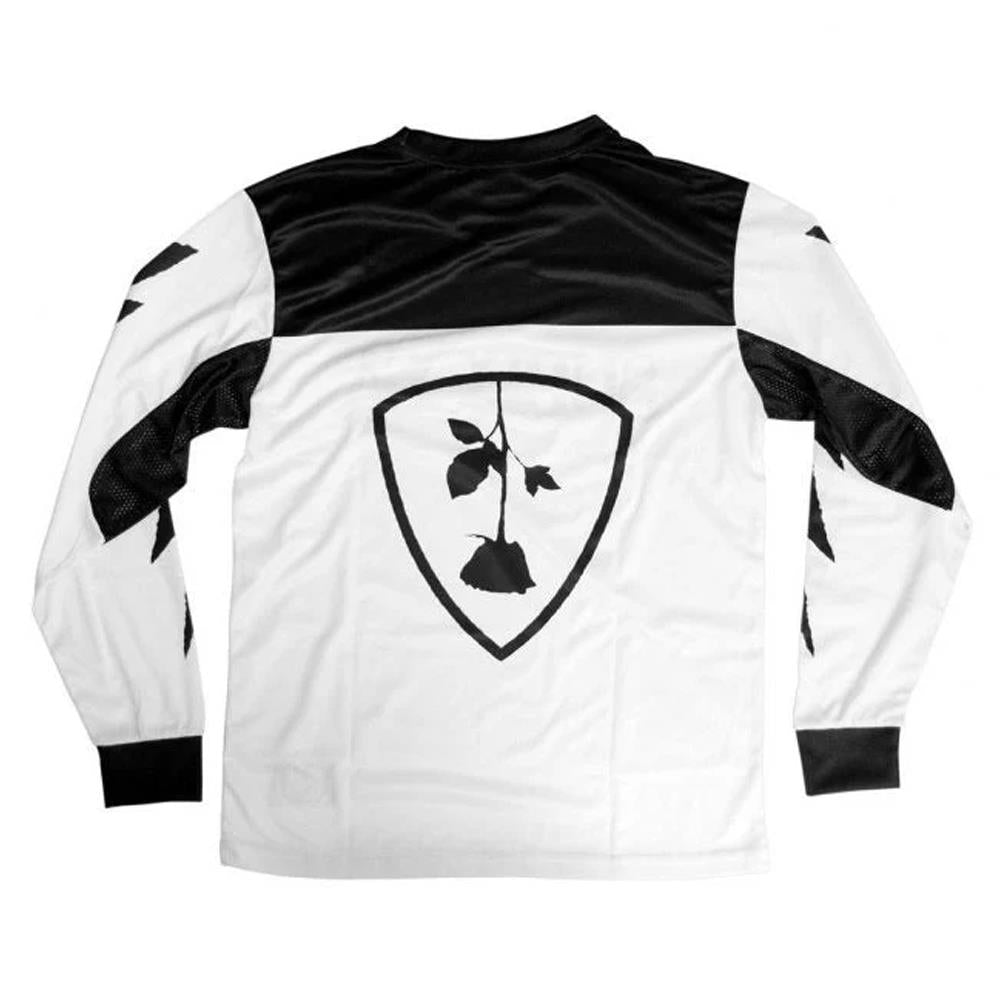 Subrosa Race Jersey Long Sleeve T-shirt - White and Black