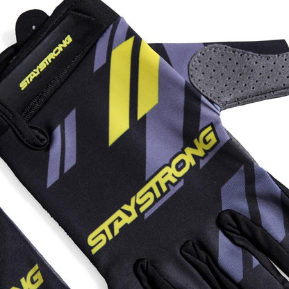 Stay Strong Multi Chevron Youth Gloves - Black/Yellow