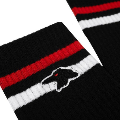 Shadow Finest Crew Socks - Black/Red
