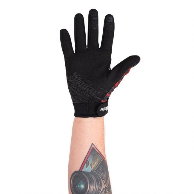 Shadow Conspire Gloves (Red Tye Die) - Sparkys Brands Sparkys Brands  Conspire Gloves, Gloves, Protection, Riding Gear, Shadow Riding Gear, The Shadow Conspiracy bmx pro quality freestyle bicycle