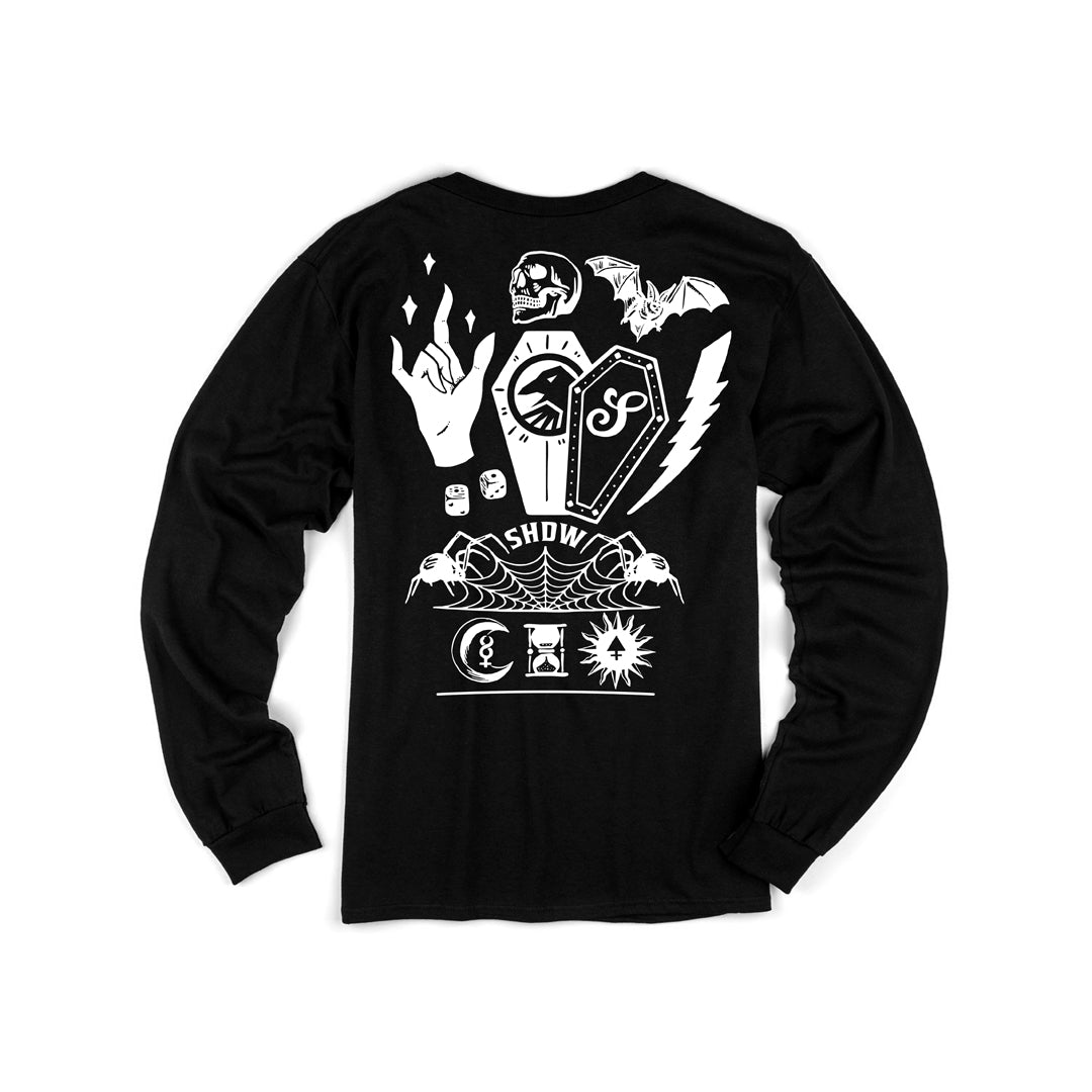 SHADOW Memento Long Sleeve Shirt (Black) - Sparkys Brands Sparkys Brands  Apparel, Long Sleeve, T-Shirts, The Shadow Conspiracy bmx pro quality freestyle bicycle