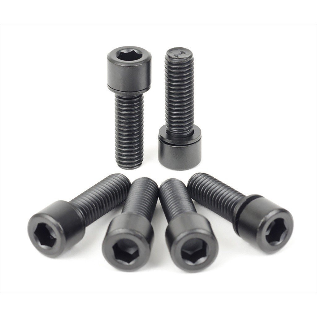 Shadow Solid Big Bolts Kit Black, (Pack of 6)  (Black) - Sparkys Brands Sparkys Brands  Components, Nuts and Bolts, The Shadow Conspiracy bmx pro quality freestyle bicycle