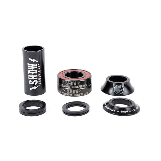 Shadow Stacked Mid Bottom Bracket (Black) - Sparkys Brands Sparkys Brands  Bottom Brackets, Drive Train, Mid Bottom Bracket, The Shadow Conspiracy bmx pro quality freestyle bicycle