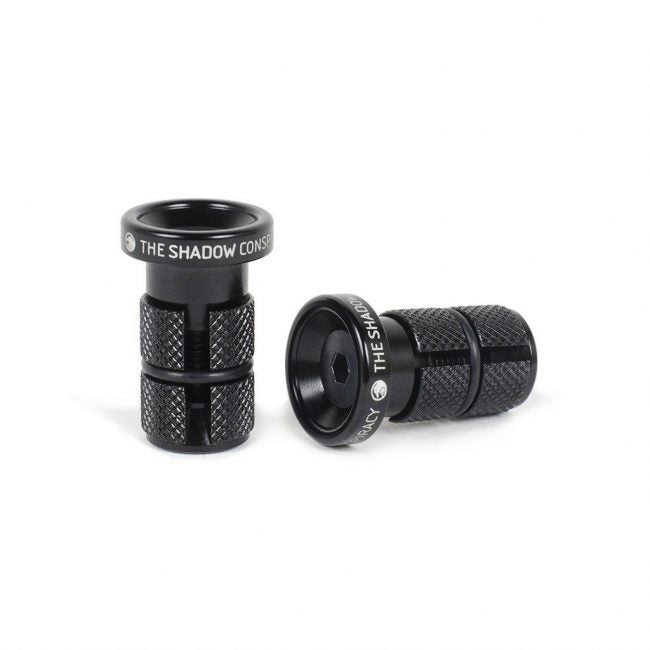 Shadow Deadbolt Slim Bar Ends  (Black) - Sparkys Brands Sparkys Brands  Bar Ends, Components, Grips and Bar Ends, The Shadow Conspiracy bmx pro quality freestyle bicycle