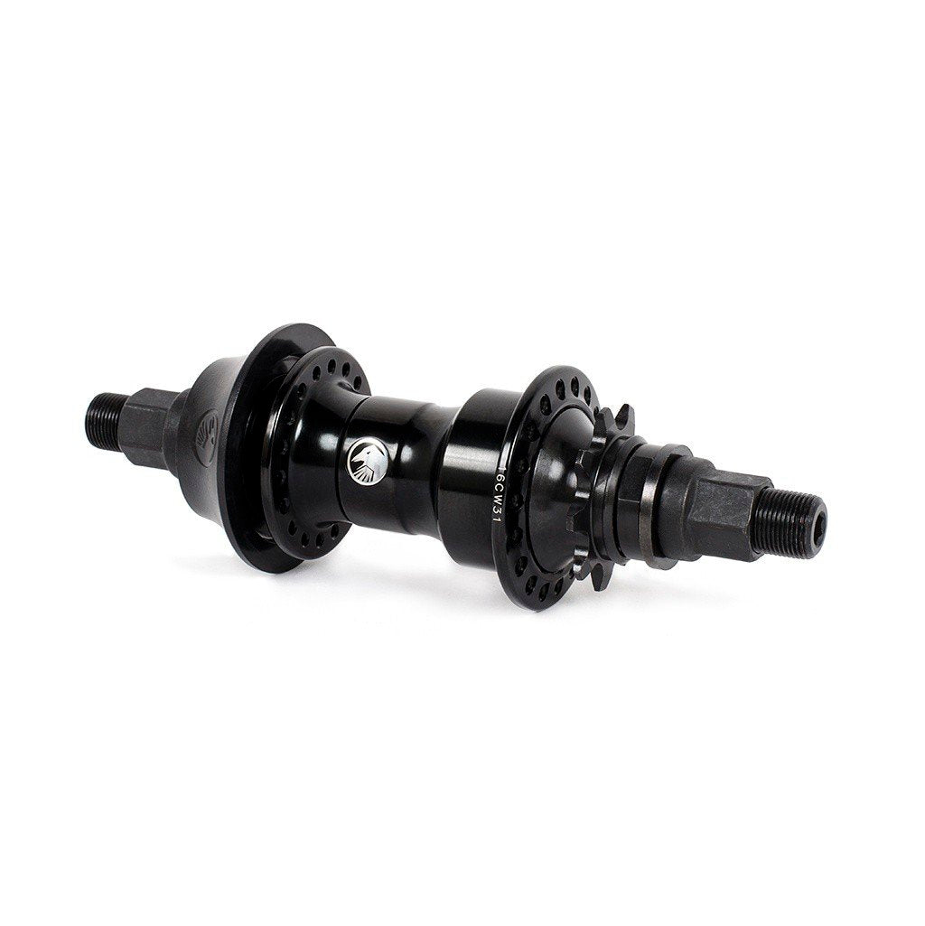 Shadow Symbol Cassette Hub (Black) - Sparkys Brands Sparkys Brands  Cassette Rear Hub, Hubs, The Shadow Conspiracy, Wheel and Wheel Parts bmx pro quality freestyle bicycle