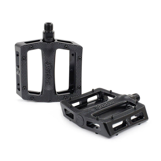 SHADOW Metal Pedal Alloy Unsealed (Black) - Sparkys Brands Sparkys Brands  Components, Pedals, The Shadow Conspiracy bmx pro quality freestyle bicycle