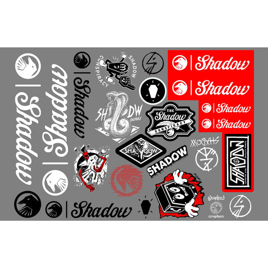 SHADOW Assorted Sticker Pack - Sparkys Brands Sparkys Brands  Stickers, Stickers and Posters, The Shadow Conspiracy bmx pro quality freestyle bicycle