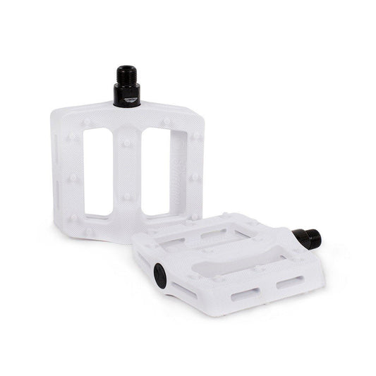 Shadow Surface Plastic Pedal (White) - Sparkys Brands Sparkys Brands  Components, Pedals, The Shadow Conspiracy bmx pro quality freestyle bicycle