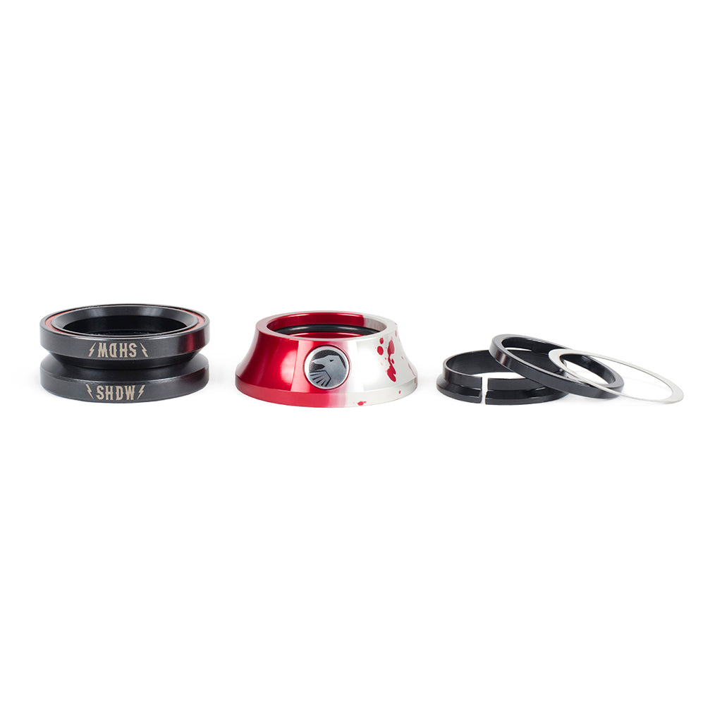 Shadow Stacked Headset (Crimson Rain) - Sparkys Brands Sparkys Brands  Components, Headsets, Headsets and Spacers, The Shadow Conspiracy bmx pro quality freestyle bicycle