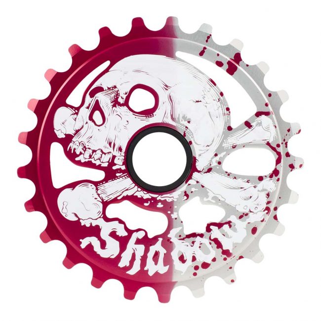 Shadow Cranium Sprocket (Crimson Rain) - Sparkys Brands Sparkys Brands  Drive Train, Sprockets, The Shadow Conspiracy bmx pro quality freestyle bicycle