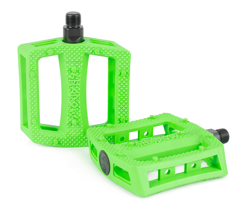 Shadow Ravager Plastic Pedals (Neon Green) - Sparkys Brands Sparkys Brands  Components, Pedals, The Shadow Conspiracy bmx pro quality freestyle bicycle