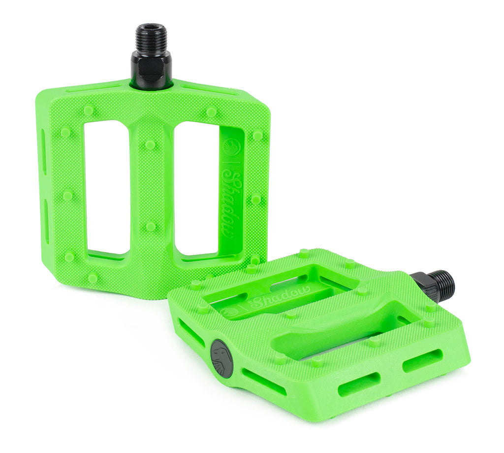 Shadow Surface Plastic Pedal (Neon Green) - Sparkys Brands Sparkys Brands  Components, Pedals, The Shadow Conspiracy bmx pro quality freestyle bicycle