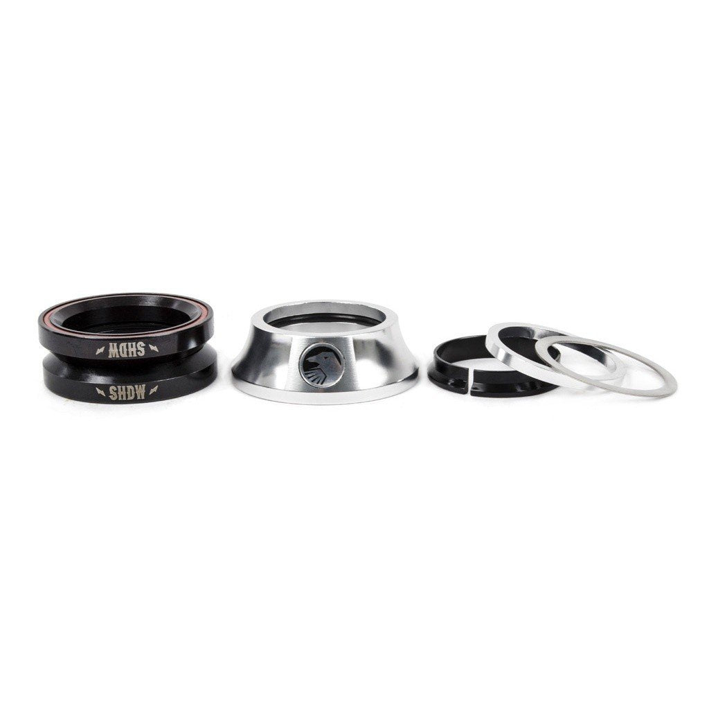 Shadow Stacked Headset (Raw Polish) - Sparkys Brands Sparkys Brands  Components, Headsets, Headsets and Spacers, The Shadow Conspiracy bmx pro quality freestyle bicycle