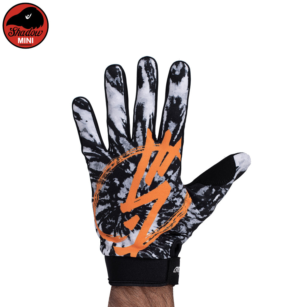 SHADOW Mini Conspire Gloves (Tangerine Tye Die) - Sparkys Brands Sparkys Brands  Conspire Gloves, Gloves, Jr. Conspire Gloves, Kids, Protection, Riding Gear, Shadow Riding Gear, The Shadow Conspiracy, Youth, Youth Gloves bmx pro quality freestyle bicycle