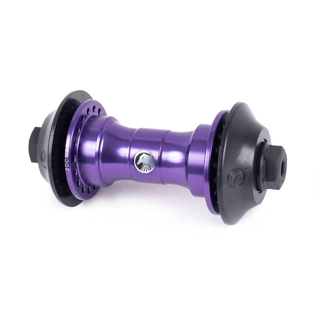 Shadow Symbol Front Hub (Skeletor Purple) - Sparkys Brands Sparkys Brands  Front Hub, Hubs, The Shadow Conspiracy, Wheel and Wheel Parts bmx pro quality freestyle bicycle
