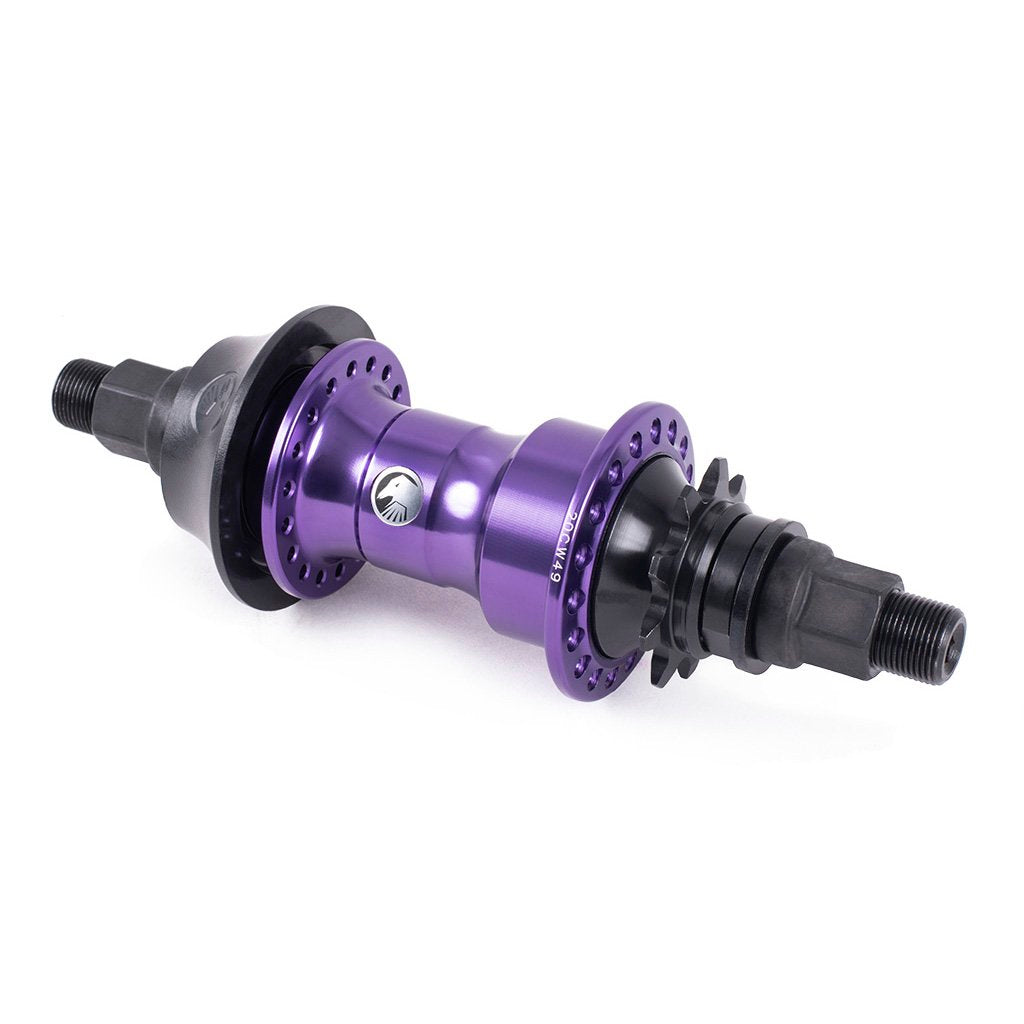 Shadow Symbol Cassette Hub (Skeletor Purple) - Sparkys Brands Sparkys Brands  Cassette Rear Hub, Hubs, The Shadow Conspiracy, Wheel and Wheel Parts bmx pro quality freestyle bicycle