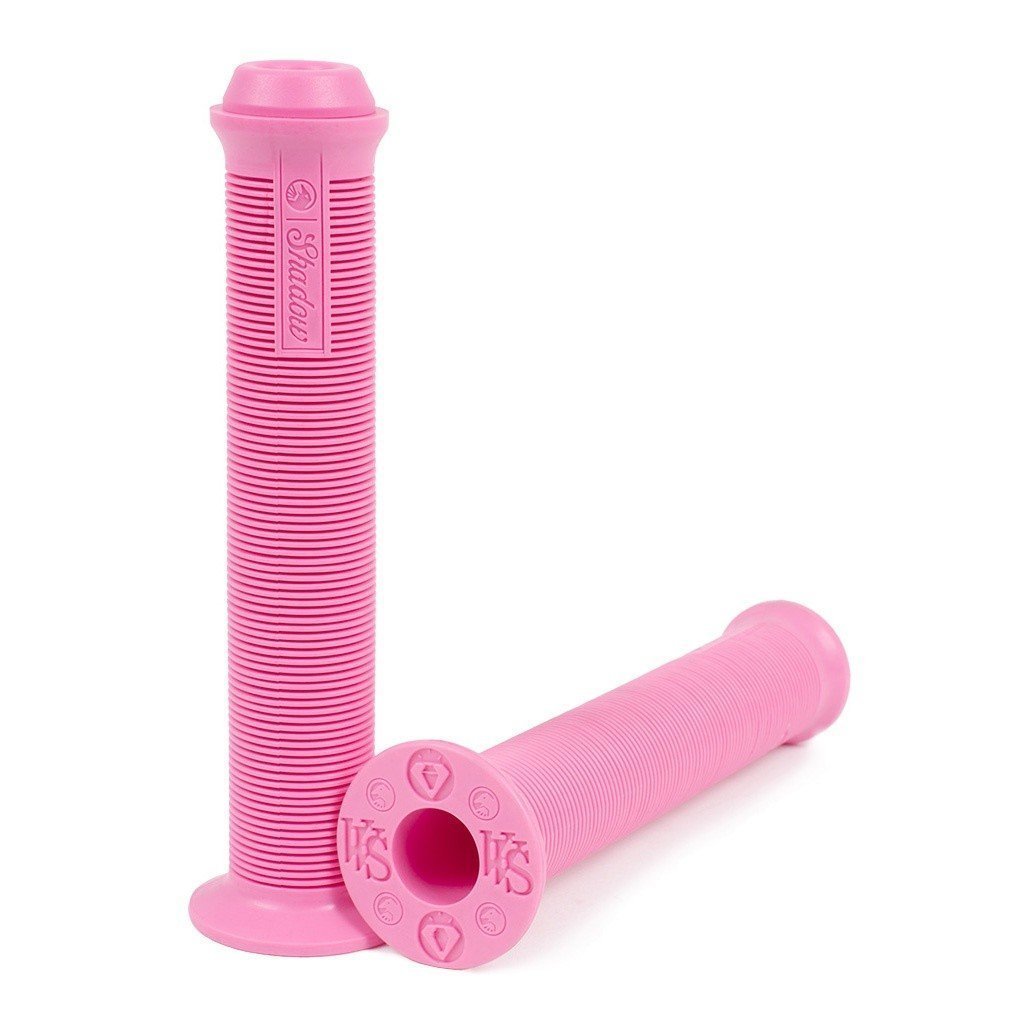 Shadow VVS Grips  DCR (Pink) - Sparkys Brands Sparkys Brands  Components, Grips, Grips and Bar Ends, The Shadow Conspiracy bmx pro quality freestyle bicycle