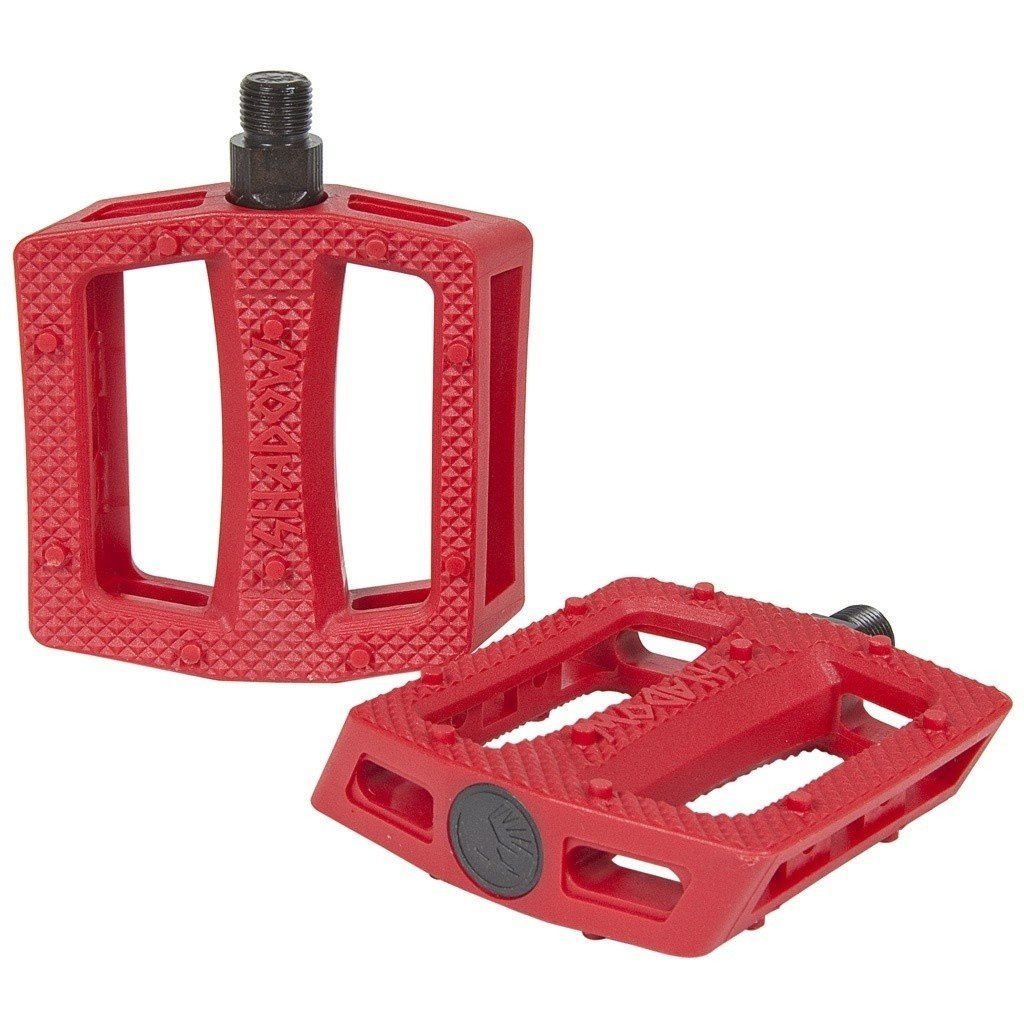 Shadow Ravager Plastic Pedals (Red) - Sparkys Brands Sparkys Brands  Components, Pedals, The Shadow Conspiracy bmx pro quality freestyle bicycle