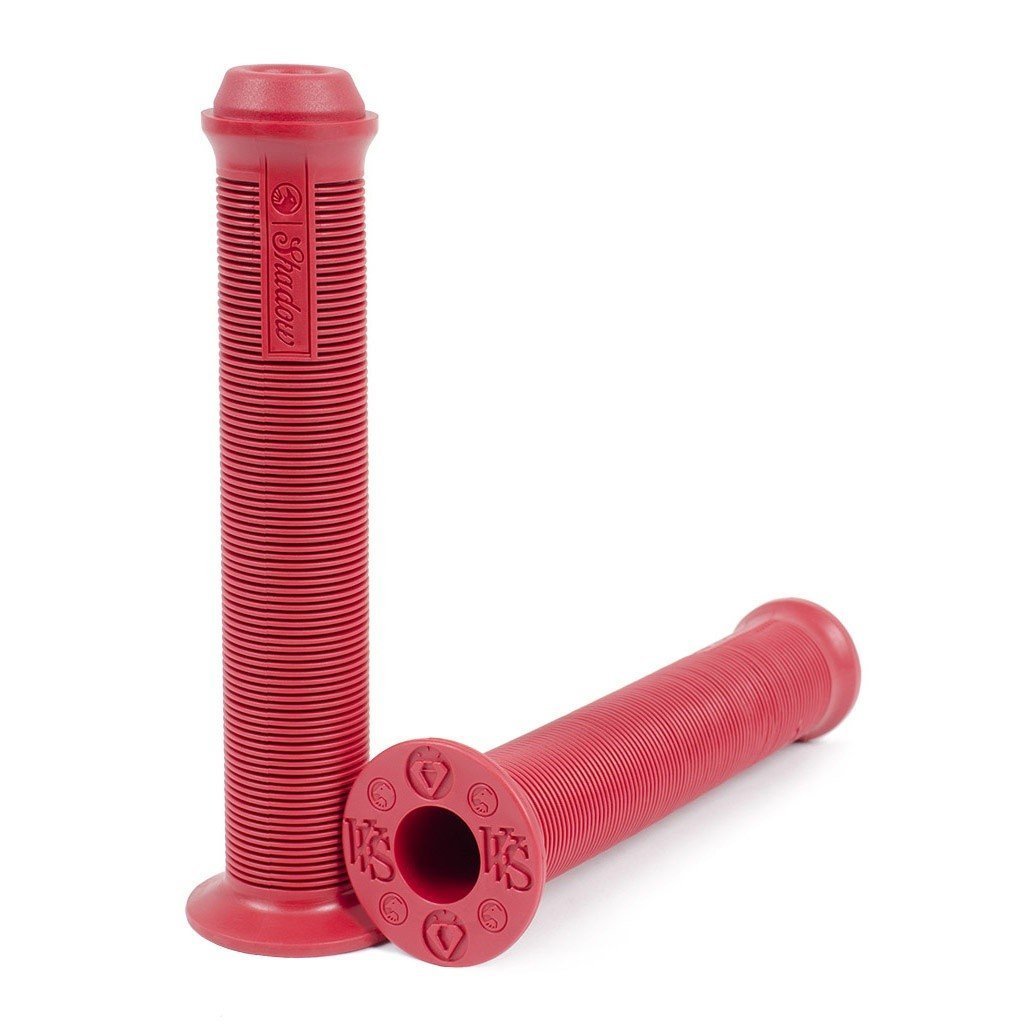 Shadow VVS Grips DCR (Red) - Sparkys Brands Sparkys Brands  Components, Grips, Grips and Bar Ends, The Shadow Conspiracy bmx pro quality freestyle bicycle