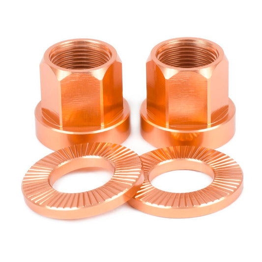 Shadow Featherweight Alloy Nuts 14mm (Copper) - Sparkys Brands Sparkys Brands  Components, Nuts and Bolts, The Shadow Conspiracy bmx pro quality freestyle bicycle