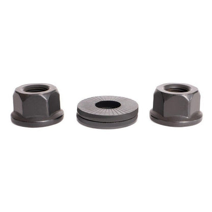 RANT Party On V2 Rear Hub 14mm Axle Nuts (Black) - Sparkys Brands Sparkys Brands  Components, Hub Parts, Nuts and Bolts, Rant Bmx, Wheels and Wheel Parts bmx pro quality freestyle bicycle