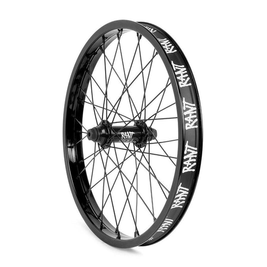 RANT 18" Party On V2 Front Wheel (Black) - Sparkys Brands Sparkys Brands  18", Complete Wheel, Front Wheel, Rant Bmx, Rant Complete Wheels, Wheels and Wheel Parts, Youth bmx pro quality freestyle bicycle