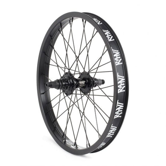 RANT 18" Party On V2 Rear Cassette Wheel (Black) - Sparkys Brands Sparkys Brands  18", Cassette Rear Wheel, Complete Wheel, Rant Bmx, Rant Complete Wheels, Wheels and Wheel Parts, Youth bmx pro quality freestyle bicycle
