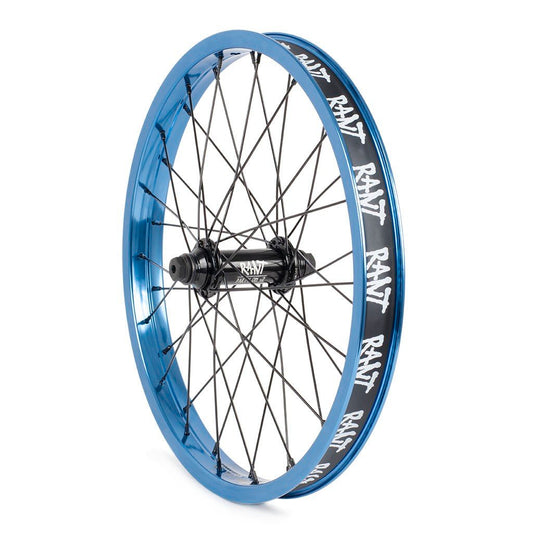RANT 18" Party On V2 Front Wheel (Blue) - Sparkys Brands Sparkys Brands  18", Complete Wheel, Front Wheel, Rant Bmx, Rant Complete Wheels, Wheels and Wheel Parts, Youth bmx pro quality freestyle bicycle