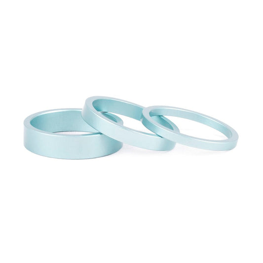 RANT Stack 'Em Spacers (Sky Blue) - Sparkys Brands Sparkys Brands  Components, Headset Spacers, Headsets and Spacers, Rant Bmx bmx pro quality freestyle bicycle