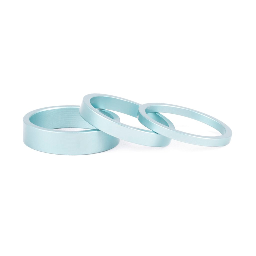 RANT Stack 'Em Spacers (Sky Blue) - Sparkys Brands Sparkys Brands  Components, Headset Spacers, Headsets and Spacers, Rant Bmx bmx pro quality freestyle bicycle