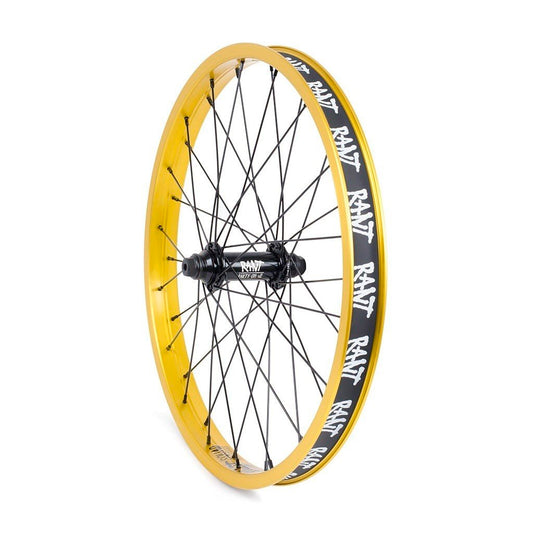 RANT Party On V2 Front Wheel (Matte Gold) - Sparkys Brands Sparkys Brands  Complete Wheel, Front Wheel, Rant Bmx, Rant Complete Wheels, Wheels and Wheel Parts bmx pro quality freestyle bicycle