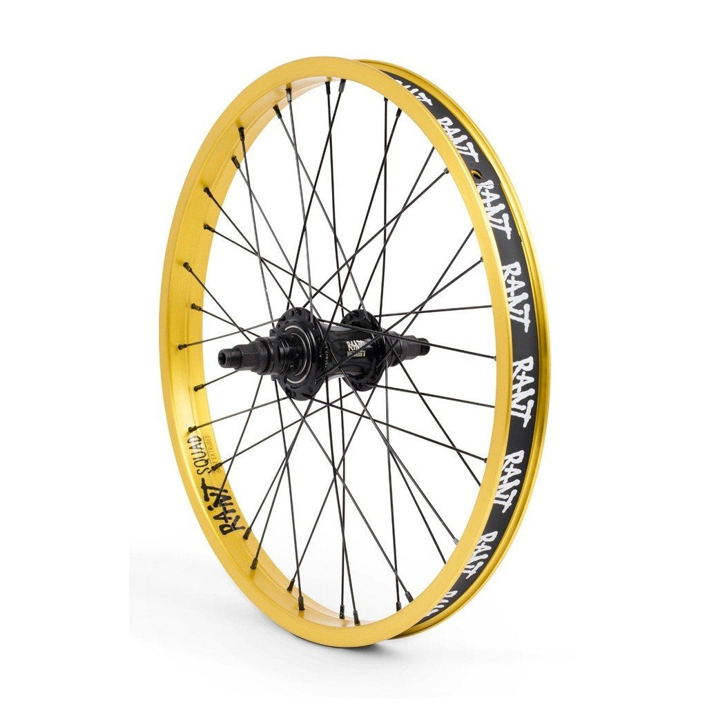RANT Moonwalker II Rear Freecoaster Wheel (Matte Gold) - Sparkys Brands Sparkys Brands  Complete Wheel, Freecoaster Rear Wheel, Rant Bmx, Rant Complete Wheels, Wheels and Wheel Parts bmx pro quality freestyle bicycle