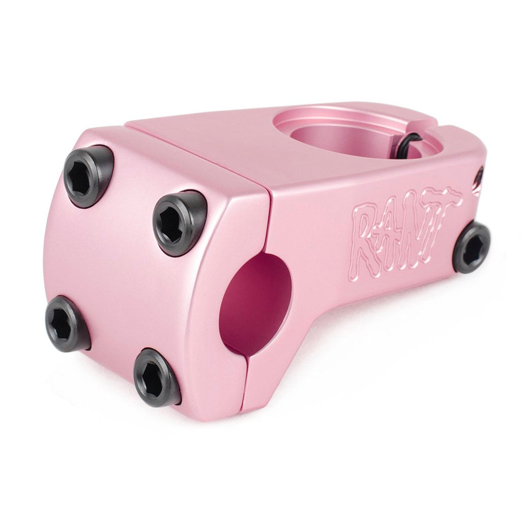 RANT Trill Front Load Stem (Pepto Pink) - Sparkys Brands Sparkys Brands  Components, Rant Bmx, Stems bmx pro quality freestyle bicycle