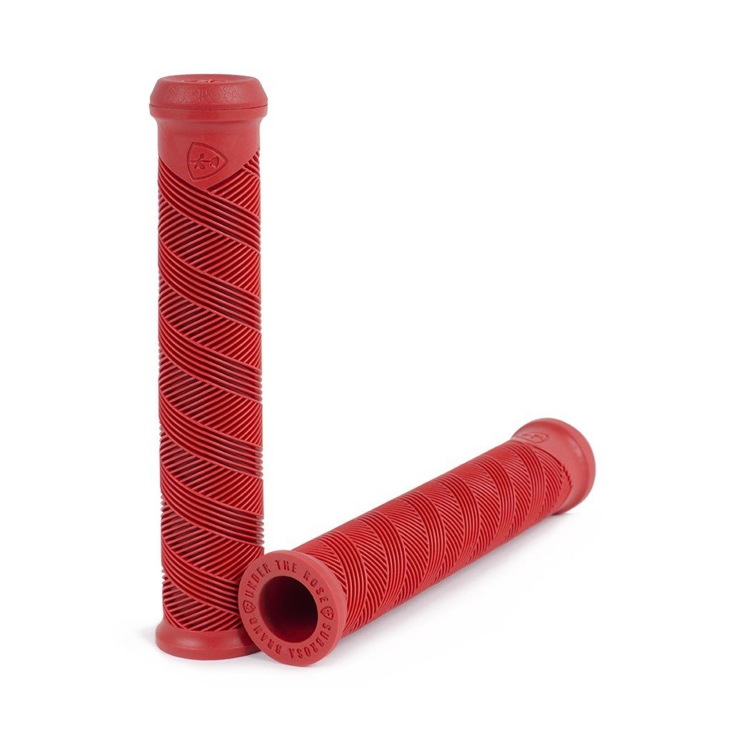 Subrosa Dialed Grips DCR (Red) - Sparkys Brands Sparkys Brands  Components, Grips, Grips and Bar Ends, Subrosa Brand bmx pro quality freestyle bicycle