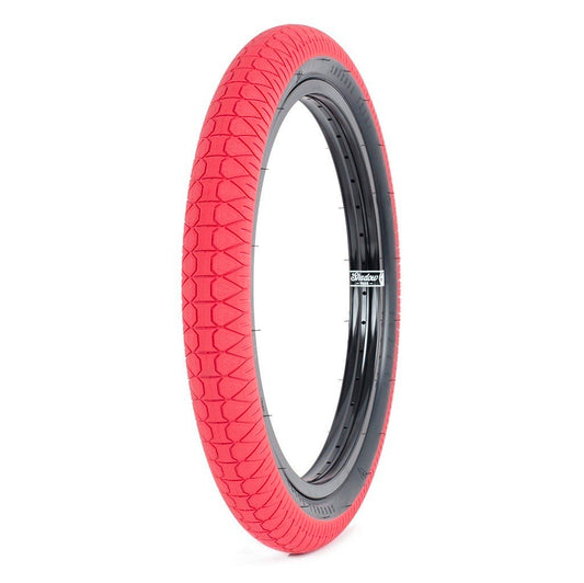 SUBROSA Designer Tire 20" x 2.4" (Red/Black) - Sparkys Brands Sparkys Brands  Components, Subrosa Brand, Tires, Tires and Tubes bmx pro quality freestyle bicycle