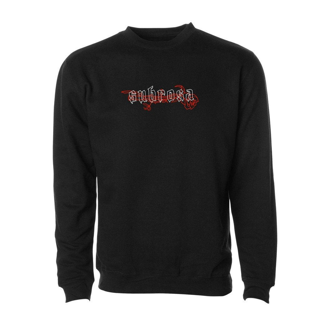SUBROSA Knife Fight Crew Sweater (Black) - Sparkys Brands Sparkys Brands  Apparel, Subrosa Brand, Sweatshirts bmx pro quality freestyle bicycle