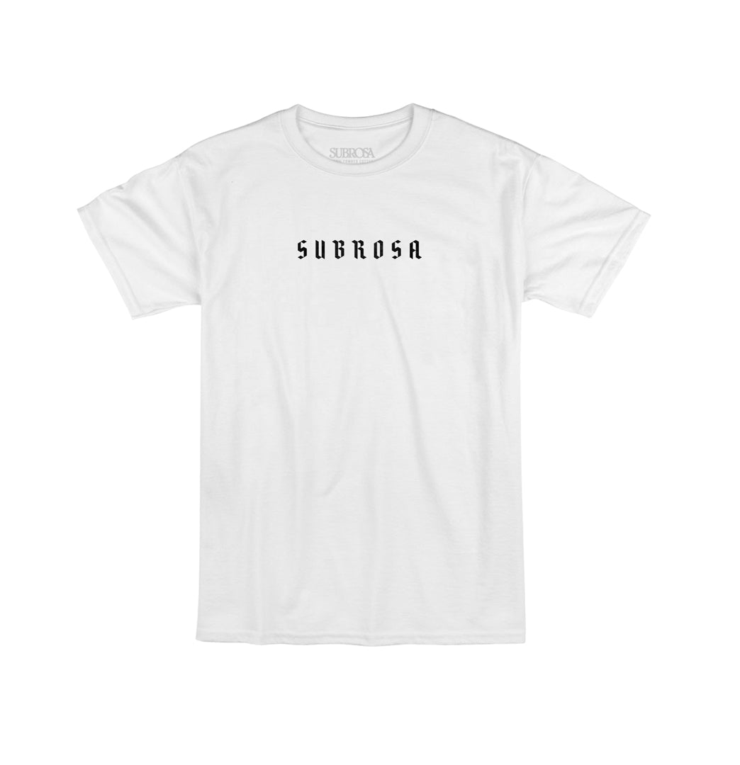 SUBROSA Stout T-Shirt (White) - Sparkys Brands Sparkys Brands  Apparel, Short Sleeve, Subrosa Brand, T-Shirts bmx pro quality freestyle bicycle