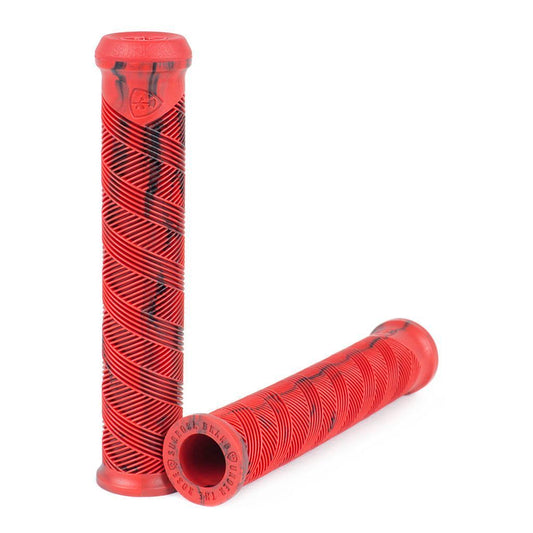 Subrosa Dialed Grips DCR (Red Black Swirl) - Sparkys Brands Sparkys Brands  Components, Grips, Grips and Bar Ends, Subrosa Brand bmx pro quality freestyle bicycle