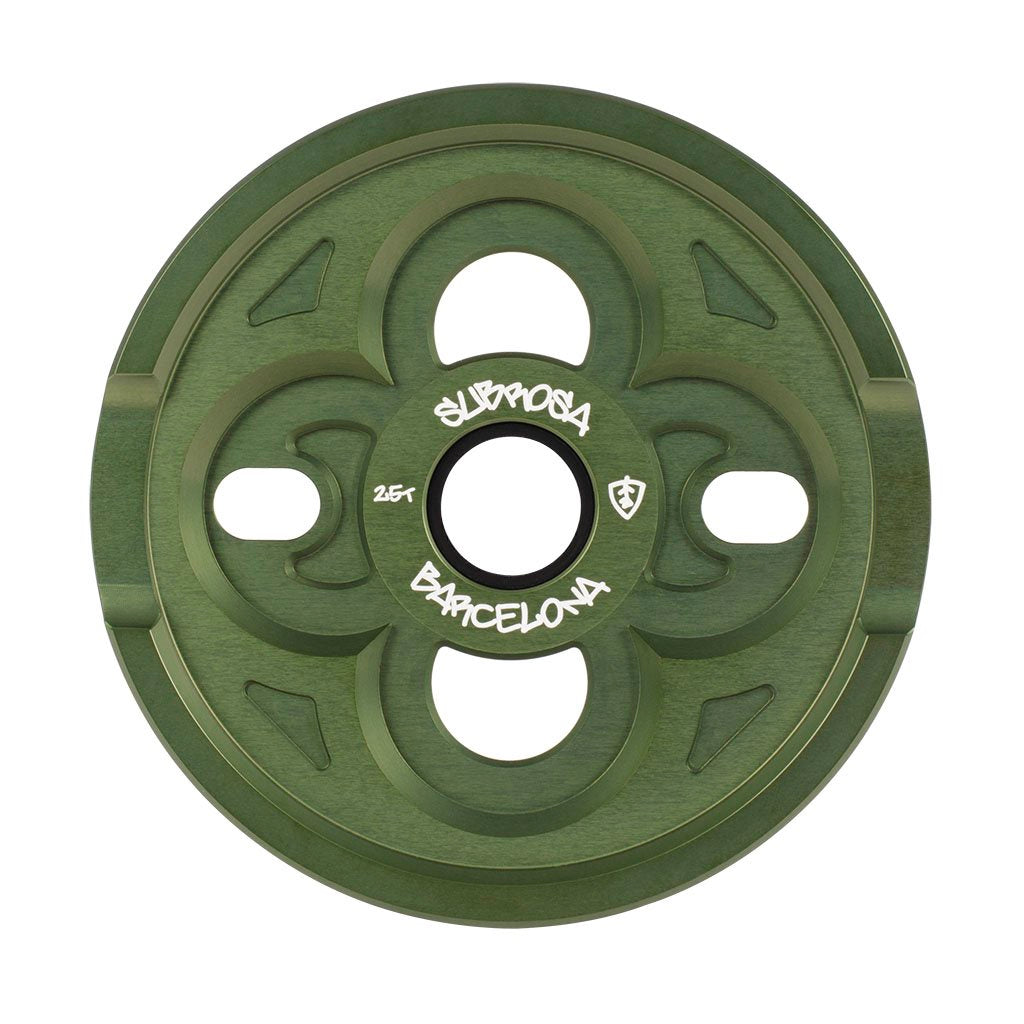 Subrosa Barcelona Sprocket (Army Green) - Sparkys Brands Sparkys Brands  Sprockets, Subrosa Brand bmx pro quality freestyle bicycle