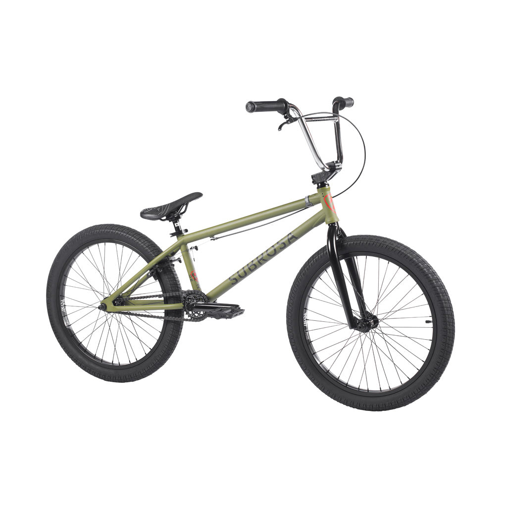 Subrosa Malum 22" Complete BMX Bike (Army Green) - Sparkys Brands Sparkys Brands Bicycles 22", Big Bikes, Complete Bikes, Malum, Rant Bmx, Subrosa Brand, The Shadow Conspiracy bmx pro quality freestyle bicycle