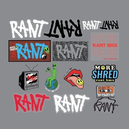 RANT More Shred Sticker Pack - Sparkys Brands Sparkys Brands  Rant Bmx, Stickers, Stickers and Posters bmx pro quality freestyle bicycle