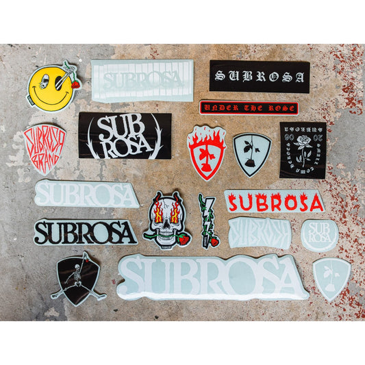 Subrosa Evil Grin Sticker Packs - Sparkys Brands Sparkys Brands  Stickers, Stickers and Posters, Subrosa Brand bmx pro quality freestyle bicycle