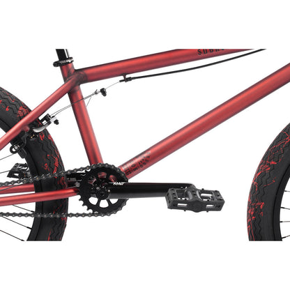Subrosa Salvador Complete BMX Bike (Matte Translucent Red) - Sparkys Brands Sparkys Brands Bicycles 20", Complete Bikes, Rant Bmx, Salvador, Subrosa Brand, The Shadow Conspiracy bmx pro quality freestyle bicycle
