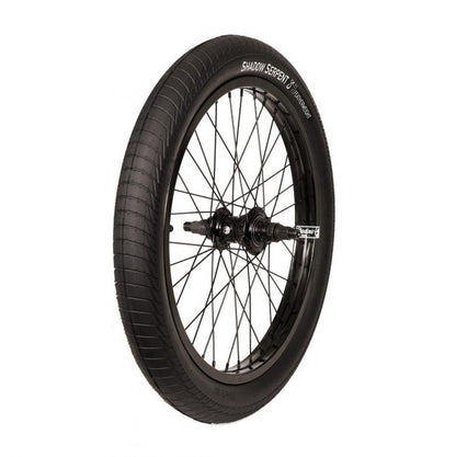 Shadow Serpent Tire Folding Black (Black) - Sparkys Brands Sparkys Brands  Components, The Shadow Conspiracy, Tires, Tires and Tubes bmx pro quality freestyle bicycle
